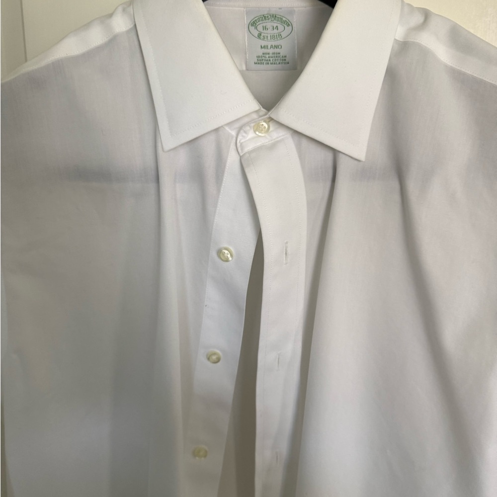 Brooks Brothers Milano Men's white  Dress Shirt